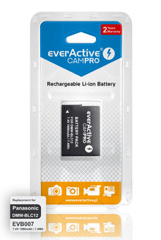 Battery everActive CamPro-replacement Panasonic DMW-BLC12