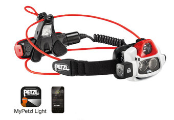 Petzl Nao + E36AHR 2B smart headlamp with Reactive Lighting technology