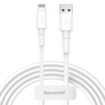 USB cable - Lightning / iPhone 100cm Baseus CALSW-02 with 2.4A fast charging support