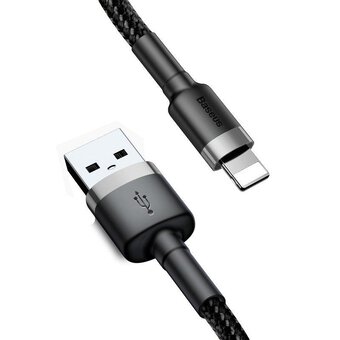 USB to Lightning / iPhone 200cm Baseus Cafule CALKLF-CG1 cable with support for 1.5A fast charging