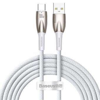 USB to USB-C / Type-C cable 100cm Baseus Glimmer CADH000402 with support for fast charging 100W LED