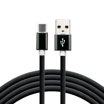 USB silicone cable - USB-C / Type-C everActive CBS-1.5CB 150cm with support for fast charging up to 3A black