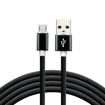 USB Silicone Cable-Micro USB everActive CBS-1MB 100cm with support for fast charging up to 2, 4A Black