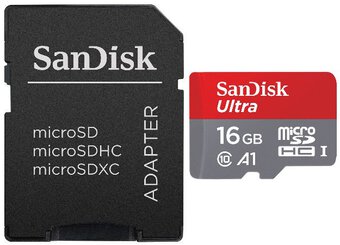 SanDisk microSD (microSDHC) 16GB ULTRA 653x 98MB/s memory card