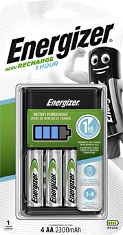 Energizer Ni-MH Battery Charger 1 hour + 4 x R6/AA 2300 mAh