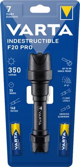 Varta F20 PRO 6W 2AA 18711 'Indestructible' LED flashlight