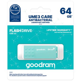 USB 3.0 Flash Drive GoodRam UME3 CARE 64GB