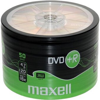 DVD + R Discs 4, 7GB 16X MAXELL SP50