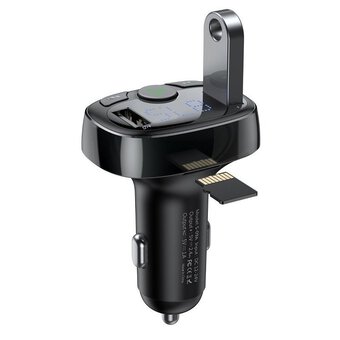 Bluetooth FM transmitter with USB 3.4A Baseus S-09A CCTM-01 charger