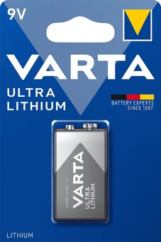 Varta Lithium 9V CR-V9/L522/LA522/6f22 6122