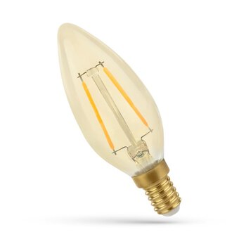 LED bulb Filament E14 2W candle Spectrum WOJ14070