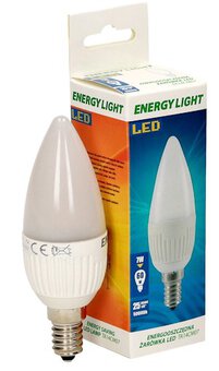 Bulb SMD2835 7W E27 candle ENERGY LIGHT