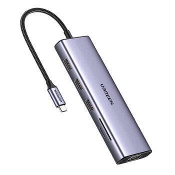 USB-C Hub Adapter 10w1 Ugreen CM498 15601 3xUSB 3.0 + SD Card + TF Card + 1xUSB-C + 1xHDMI + 1xRJ-45 + 1xAUX 3.5mm + VGA USB-C Hub Adapter 10w1 Ugreen CM498 15601 3xUSB 3.0 + SD Card + TF Card + 1xUSB-C + 1xHDMI + 1xRJ-45 + 1xAUX 3.5mm + VGA
