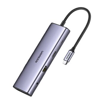 USB-C Hub Adapter 10w1 Ugreen CM498 15601 3xUSB 3.0 + SD Card + TF Card + 1xUSB-C + 1xHDMI + 1xRJ-45 + 1xAUX 3.5mm + VGA USB-C Hub Adapter 10w1 Ugreen CM498 15601 3xUSB 3.0 + SD Card + TF Card + 1xUSB-C + 1xHDMI + 1xRJ-45 + 1xAUX 3.5mm + VGA