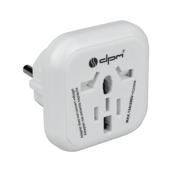 Adaptador de Viaje Europe DPM Blanco