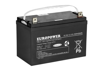 Akumulator EUROPOWER serii EC 12V 80Ah