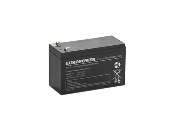 Akumulator EUROPOWER serii EV 12V 8Ah/C10 T1 T2
