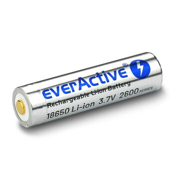 Akumulator everActive 18650 3,7V Li-ion 2600mAh micro USB z zabezpieczeniem BOX