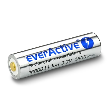 everActive 18650 3.7V Li-ion 2600mAh micro USB battery with BOX protection