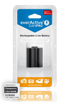 Battery everActive CamPro-replacement Panasonic CGA-S006