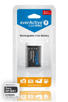 Battery everActive CamPro-replacement Sony NP-BX1