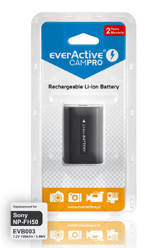 Bateria (akumulator) everActive CamPro - zamiennik do aparatu fotograficznego Sony NP-FH50