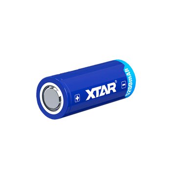 Xtar 26650 3.6V Li-ion 5200mAh battery with BUTTON TOP protection