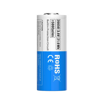 XTAR 26650 6000mAh battery