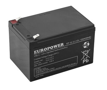 Gel battery AGM Europower 12V 12Ah