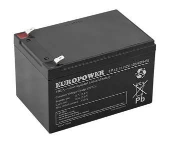 gel battery AGM Europower EP series 12V 12Ah