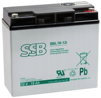 AGM-Gel-Akku SSB SBL 18-12i 12V 18Ah M5