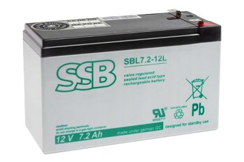 AGM-Gel-Akku SSB SBL 7,2-12L 12V 7,2Ah T2