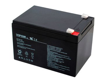 Gel battery AGM Vipow 12V 12Ah