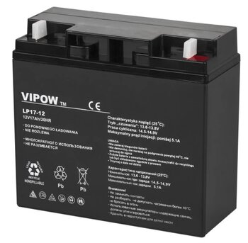 AGM Vipow gel battery 12V 17Ah