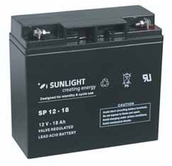 Akumulator Żelowy SUNLIGHT 12V 18Ah