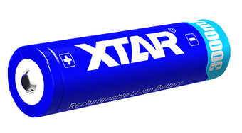Battery Xtar 18650 3.6 v Li-ion 3000mAh with protection