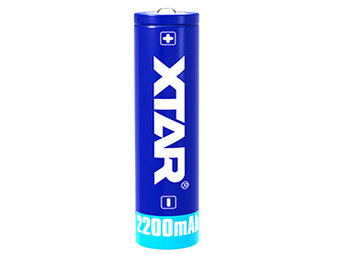 Xtar 18650 3.7 v Rechargeable Li-ion 2200mAh battery with protection