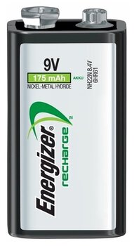 Energizer 6F22 9V Ni-MH 175mAh 8, 4V rechargeable battery