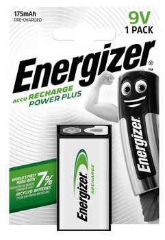 Energizer 6F22 9V Ni-MH 175mAh 8, 4V rechargeable battery