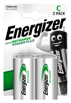 2 x Energizer R14 C Ni-MH 2500mAh Rechargeable battery