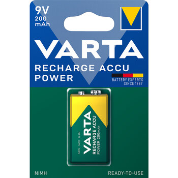 akumulatorek Varta R2U 6F22 9V Ni-MH 200 mAh 8,4V