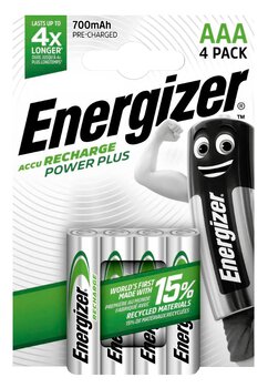 Akumulatorki Energizer R03/AAA Ni-MH 700mAh Power Plus - 4 sztuki