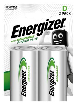 Akumulatorki Energizer R20 D Ni-MH 2500mAh - 2 sztuki