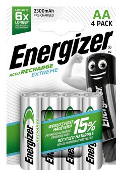 4 x Energizer R6/AA Ni-MH 2300mAh Extreme battery packs