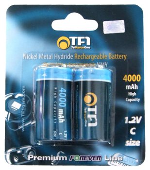 2 x Forever R14/C Ni-MH 4000mAh