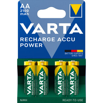 4 x Varta Ready2use R6 AA Ni-MH rechargeable Batteries 2100 mAh