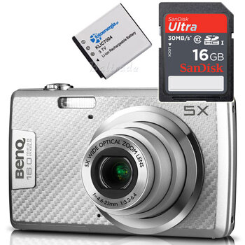 Aparat cyfrowy Benq AE220 + SDHC 16GB SanDisk Ultra + dodatkowy akumulator NP-50