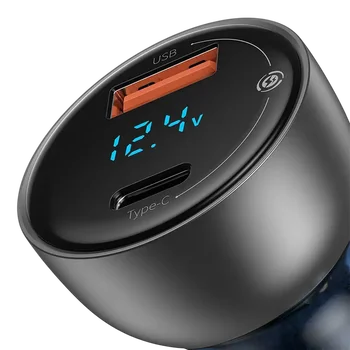Baseus CCKX-C0A 65W szybka ładowarka samochodowa z gniazdem USB QC3.0 oraz USB-C PD 3.0 PPS