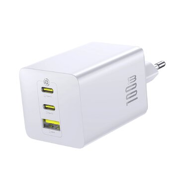 Baseus GaN EnerFill FE11 P10182102213-00 100W szybka ładowarka sieciowa z 2 gniazdami USB-C PD oraz USB