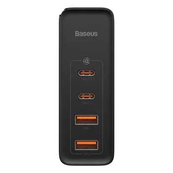 Baseus GaN2 Pro CCGAN2P-L01 100W fast ac charger with 2 USB-C PPS PD 3.0 ports and 2 USB ports